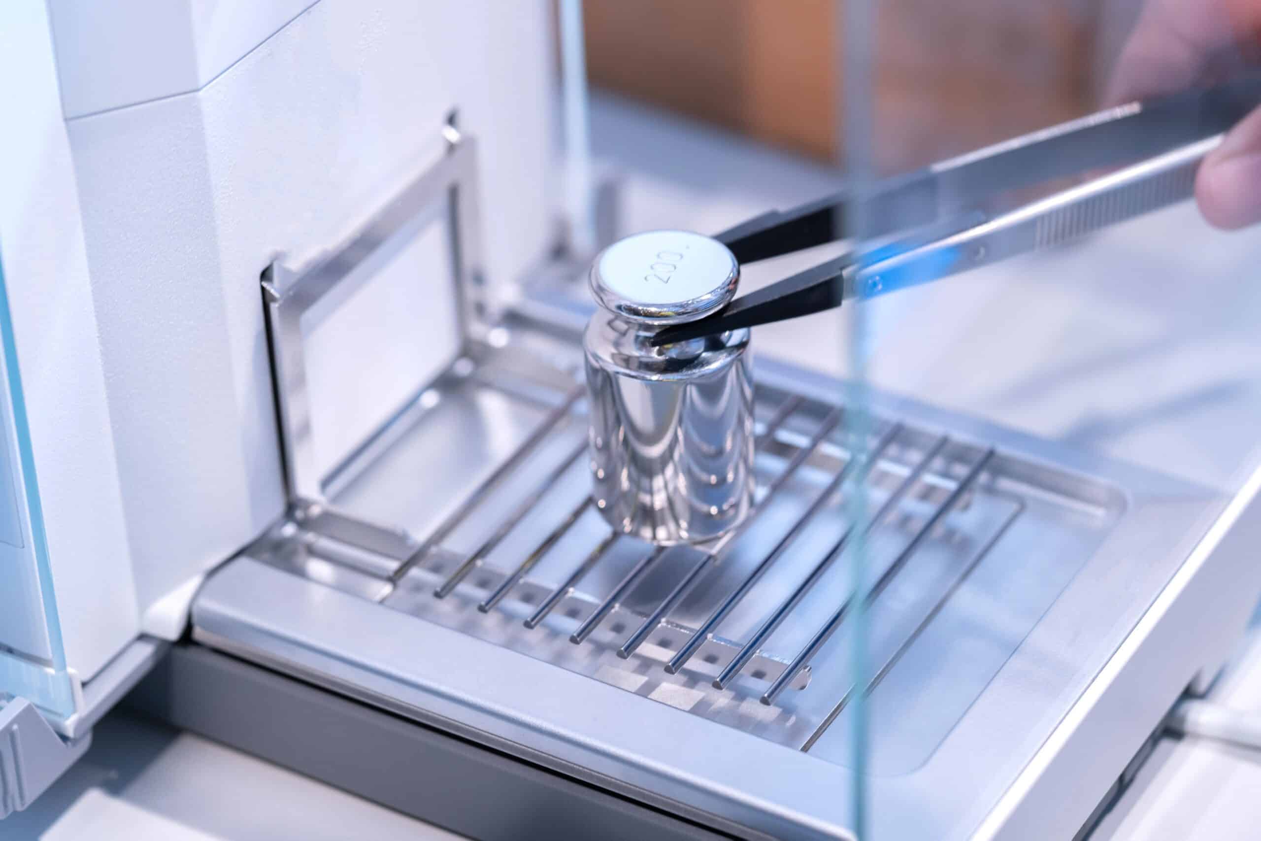 Tare Weighing a Glass Vial