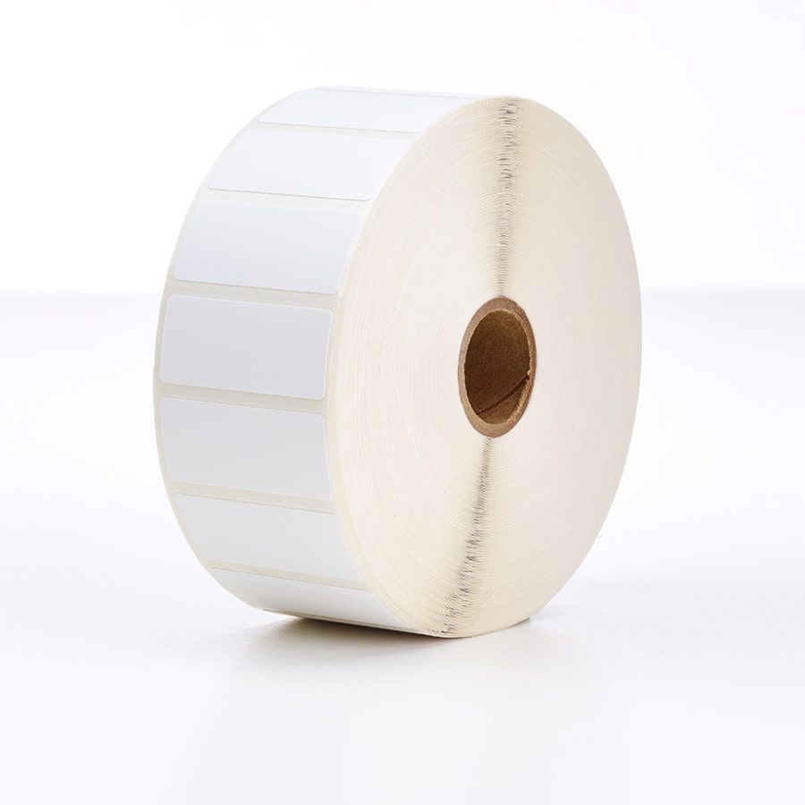 Blank thermal transfer DIN label roll